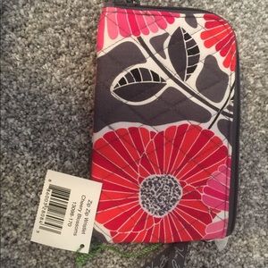 Vera Bradley zip zip wristlet in Cherry Blossoms